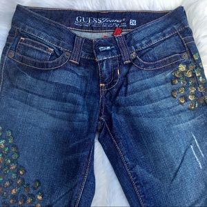 Guess jeans with handmade design